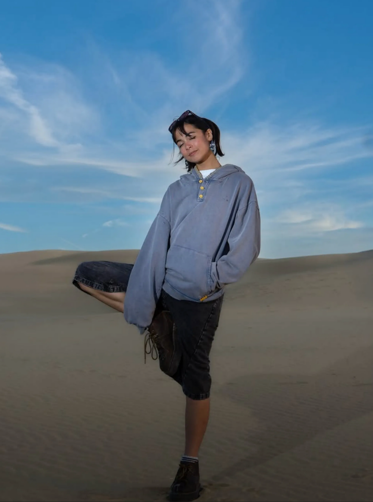 French Terry Henley Hoodie